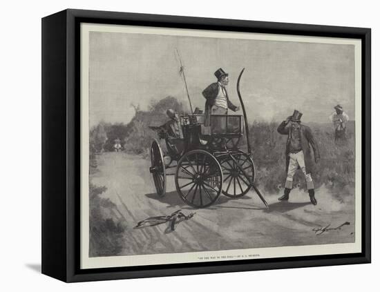 On the Way to the Poll-George L. Seymour-Framed Stretched Canvas