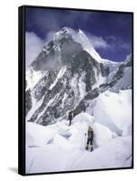 On the Way to the Top, Nepal-Michael Brown-Framed Stretched Canvas