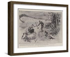 On the Way to the Yukon, Preparing to Camp on the Lewes River-Charles Edwin Fripp-Framed Giclee Print