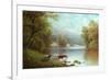 On the Wharfe, Bolton Woods-William Mellor-Framed Giclee Print