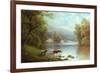 On the Wharfe, Bolton Woods-William Mellor-Framed Giclee Print