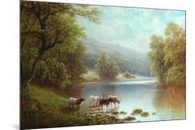 On the Wharfe, Bolton Woods-William Mellor-Mounted Giclee Print