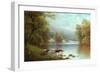 On the Wharfe, Bolton Woods-William Mellor-Framed Giclee Print