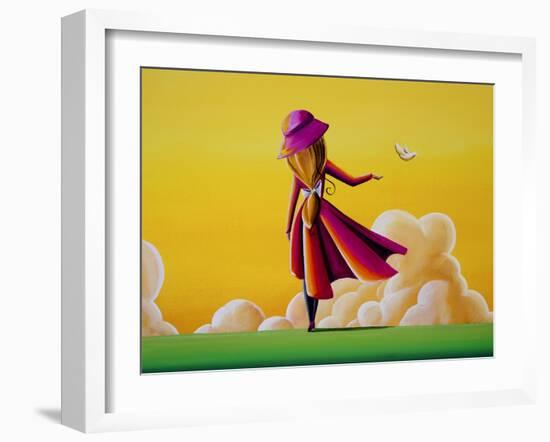 On the Wings of a Dove-Cindy Thornton-Framed Art Print