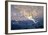 On the Wings of the Morning, 1905 (W/C Heightened with Bodycolour and Gold Paint)-Edward Robert Hughes-Framed Giclee Print