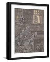 'On the Wings of the Wind', 1915-Arthur Rackham-Framed Giclee Print