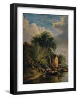 'On the Yare', c1828, (1938)-George Vincent-Framed Giclee Print