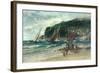 On the Yorkshire Coast, a Breezy Day-Edwin Ellis-Framed Giclee Print