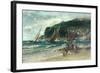 On the Yorkshire Coast, a Breezy Day-Edwin Ellis-Framed Giclee Print
