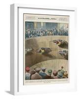 On This London "Wall of Death" the Riders are Travelling Parallel to the Ground-Alfredo Ortelli-Framed Art Print