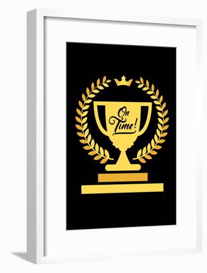 On Time Trophy-null-Framed Poster