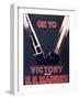 On to Victory with the Us Marines, 1944-null-Framed Giclee Print