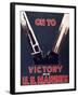 On to Victory with the Us Marines, 1944-null-Framed Giclee Print