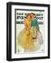 "On Top of the World" Saturday Evening Post Cover, July 11,1936-Norman Rockwell-Framed Giclee Print