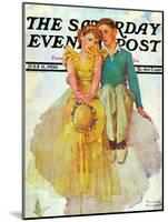 "On Top of the World" Saturday Evening Post Cover, July 11,1936-Norman Rockwell-Mounted Giclee Print