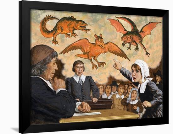 On Trial, When Satan Came to Salem, 1978-null-Framed Giclee Print