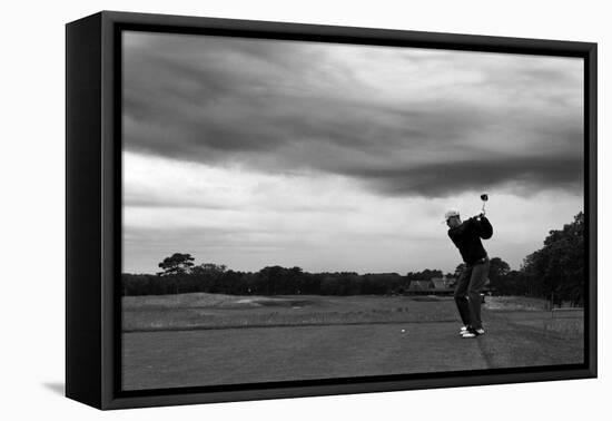 On Vacation in Martha's Vineyard the President was Golfing at the Vineyard Golf Club, Aug. 22, 2010-null-Framed Stretched Canvas