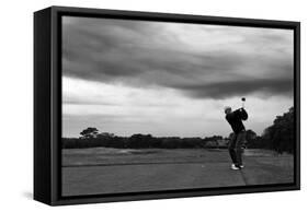 On Vacation in Martha's Vineyard the President was Golfing at the Vineyard Golf Club, Aug. 22, 2010-null-Framed Stretched Canvas