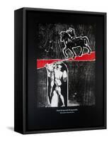 On War and Warriors (Black), Thus Spoke Zarathustra, 2024 (Woodcut and Silkscreen)-Guilherme Pontes-Framed Stretched Canvas