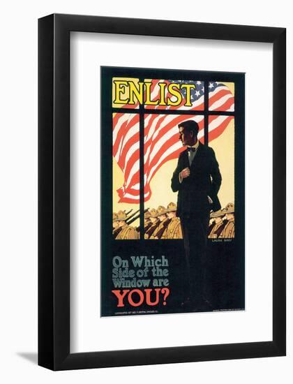 On Which Side Of The Window Are You?-Laura Brey-Framed Art Print