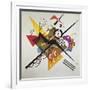 On White II, 1923-Wassily Kandinsky-Framed Giclee Print