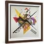 On White II, 1923-Wassily Kandinsky-Framed Giclee Print