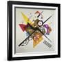 On White II, 1923-Wassily Kandinsky-Framed Giclee Print