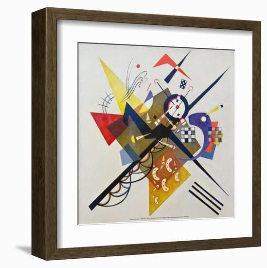 On White ll, 1923-Wassily Kandinsky-Framed Art Print