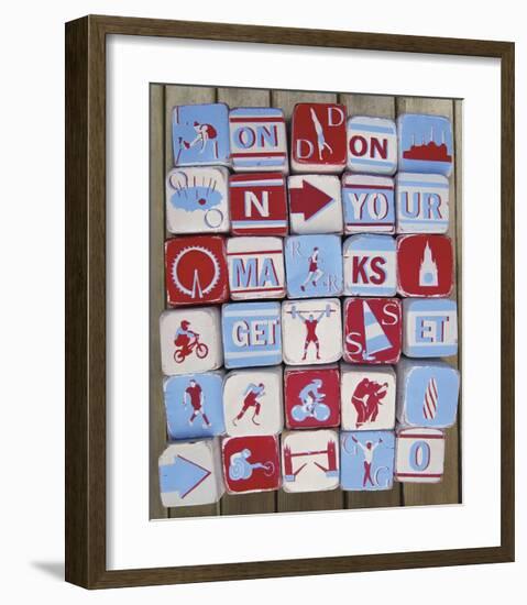 On Your Marks-null-Framed Giclee Print