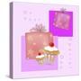 On Your Special Day - Presents And Cupcakes-Cherie Roe Dirksen-Stretched Canvas