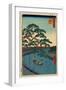 Onagigawa Gohonmatsu-Utagawa Hiroshige-Framed Giclee Print