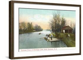 Onandaga Lake Outlet, Syracuse-null-Framed Art Print