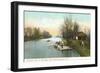 Onandaga Lake Outlet, Syracuse-null-Framed Art Print