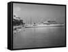 Onasis Yacht Docked near Shore-Philip Gendreau-Framed Stretched Canvas