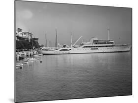 Onasis Yacht Docked near Shore-Philip Gendreau-Mounted Photographic Print
