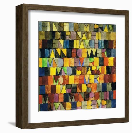 Once Emerged from the Gray of the Night, 1918-Paul Klee-Framed Art Print