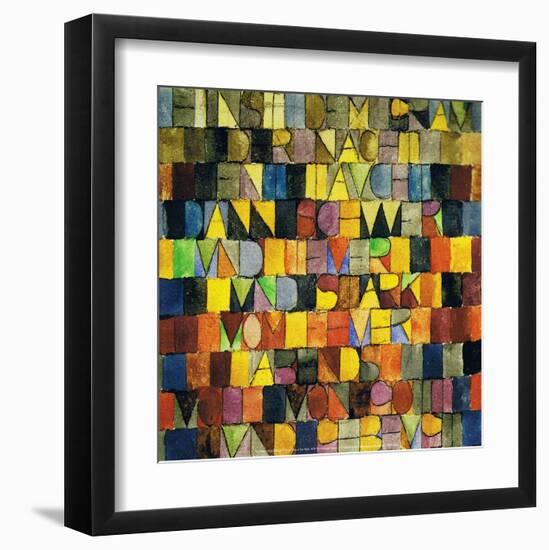 Once Emerged from the Gray of the Night, 1918-Paul Klee-Framed Art Print