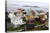 Once Small Fishing Village on Tiny Island of Ona, Now Summer Cabins, Ona, Sandoy, Norway-David Lomax-Stretched Canvas