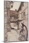 Once There Was a Poor Old Woman Who Lived in a Village, from the Fairy Tales of the Brothers Grimm,-Arthur Rackham-Mounted Giclee Print