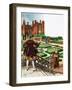 Once Upon a Time, a Stroll Around the Tudor Garden-Peter Jackson-Framed Giclee Print