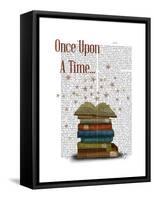 Once Upon a Time Books-Fab Funky-Framed Stretched Canvas