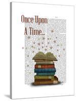 Once Upon a Time Books-Fab Funky-Stretched Canvas