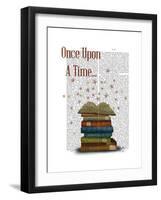 Once Upon a Time Books-Fab Funky-Framed Art Print