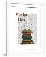 Once Upon a Time Books-Fab Funky-Framed Art Print