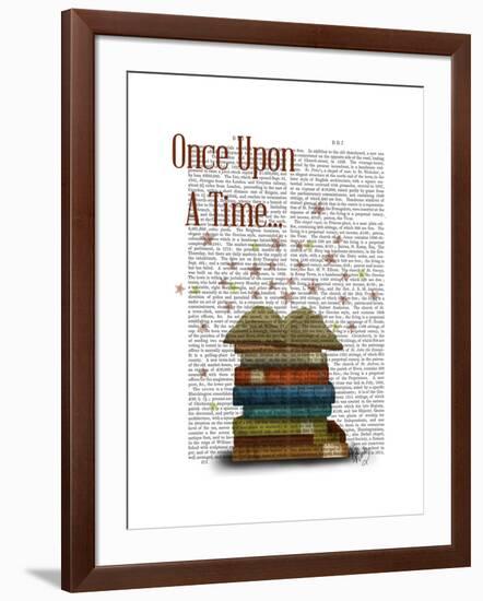 Once Upon a Time Books-Fab Funky-Framed Art Print