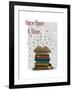 Once Upon a Time Books-Fab Funky-Framed Art Print