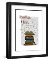 Once Upon a Time Books-Fab Funky-Framed Art Print