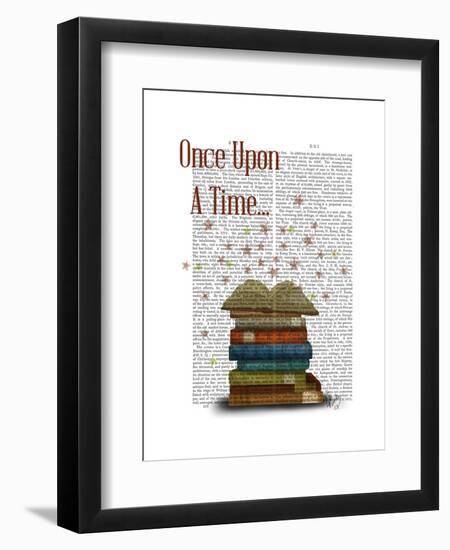 Once Upon a Time Books-Fab Funky-Framed Art Print