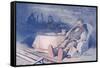 Once Upon a Time by Bruce Bairnsfather-null-Framed Stretched Canvas