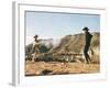 Once Upon a Time in the West by SergioLeone with Charles Bronson (1921 - 2003), Henry Fonda (1905 --null-Framed Photo